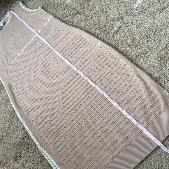 NWT Varley Dwight Tank Knit Midi Dress Light Taupe Tan - Picture 10 of 10